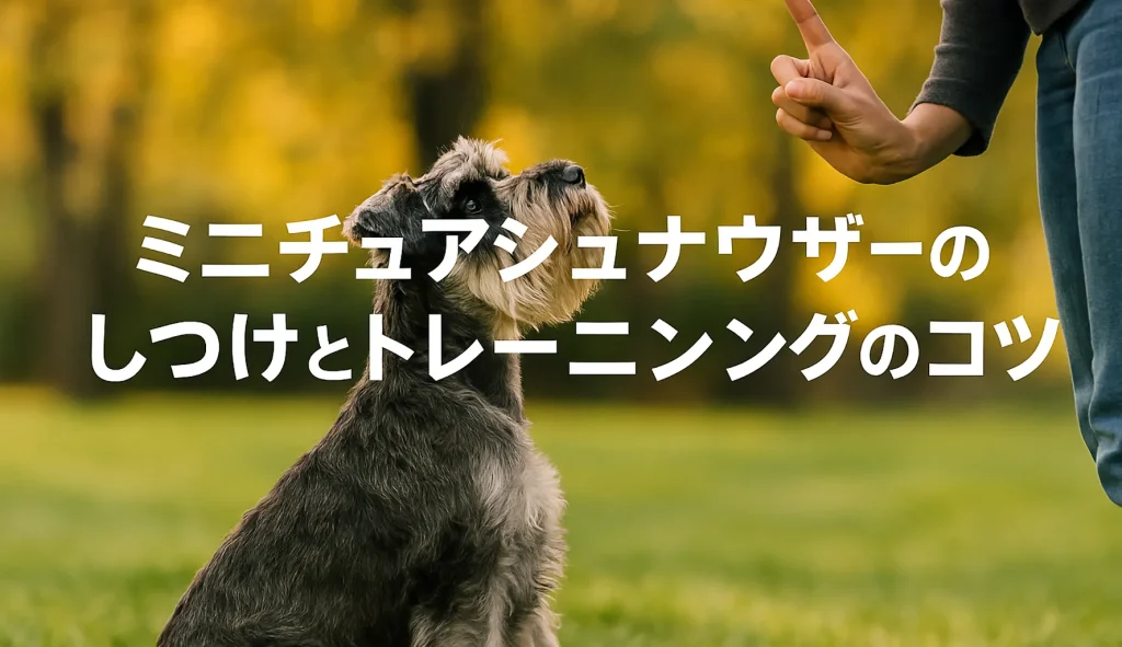 ミニチュアシュナウザーのしつけとトレーニングのコツ