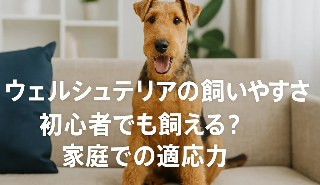 ウェルシュテリアの飼いやすさ|初心者でも飼える?家庭での適応力