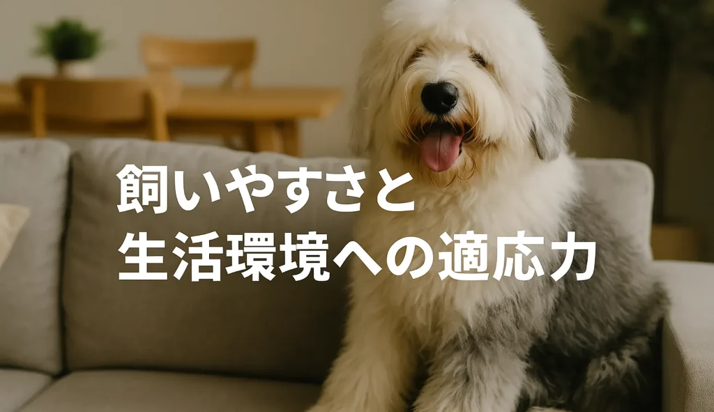 飼いやすさと生活環境への適応力