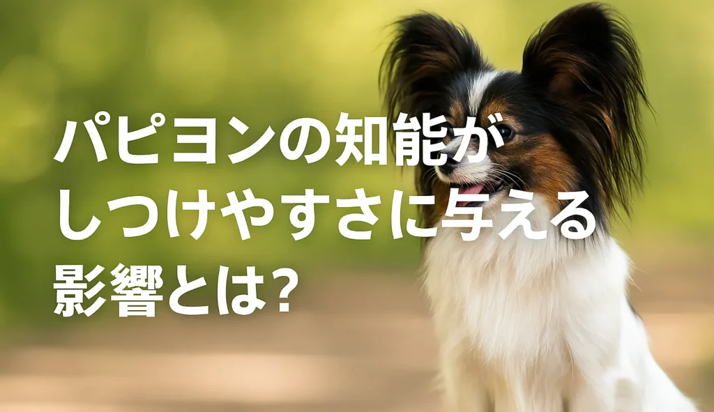 パピヨンの知能がしつけやすさに与える影響とは?