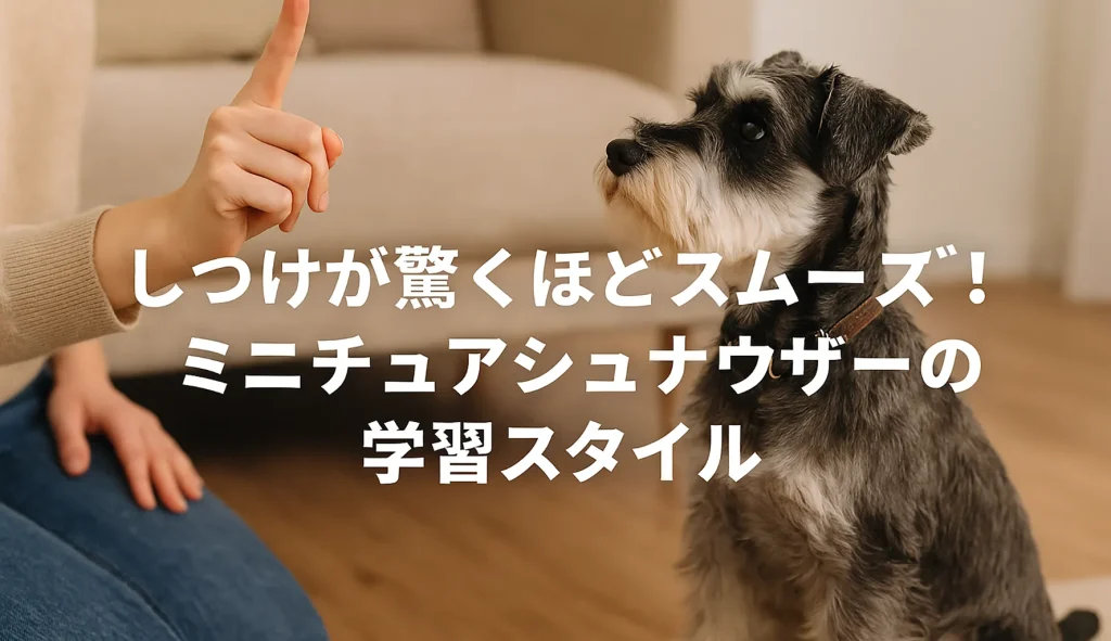 しつけが驚くほどスムーズ!ミニチュアシュナウザーの学習スタイル