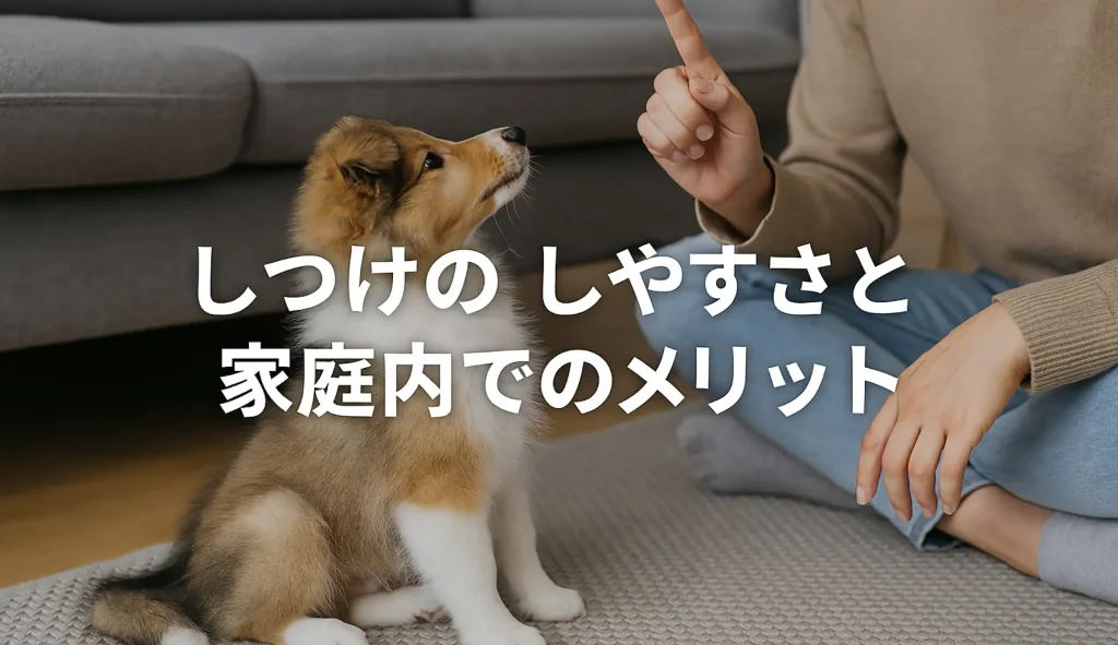 しつけのしやすさと家庭内でのメリット