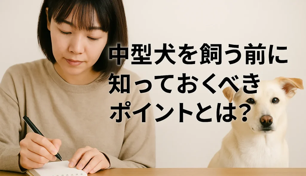 中型犬を飼う前に知っておくべきポイントとは？