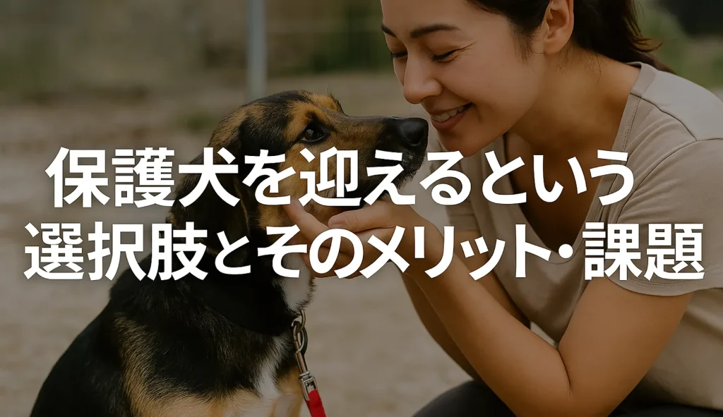 保護犬を迎えるという選択肢とそのメリット・課題