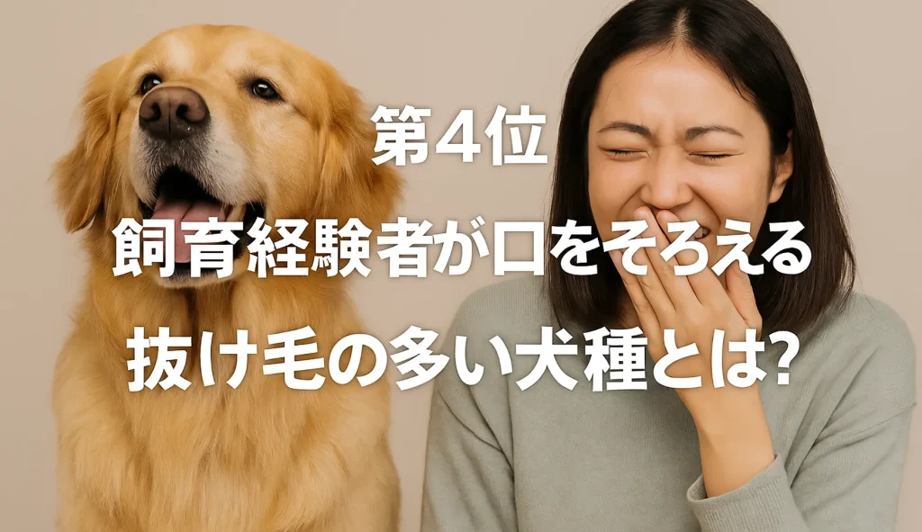 第4位:飼育経験者が口をそろえる抜け毛の多い犬種とは?