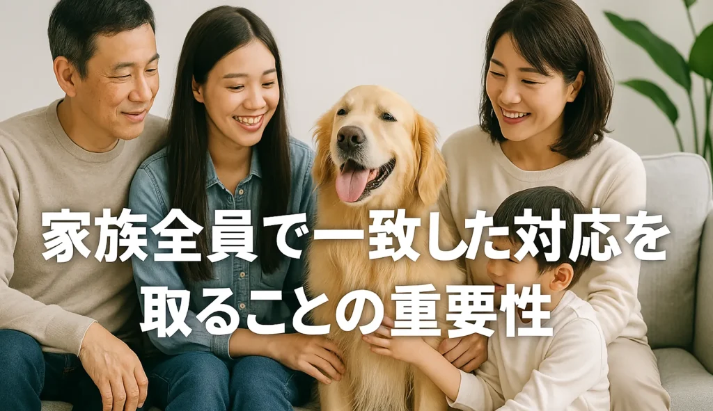 家族全員で一致した対応を取ることの重要性