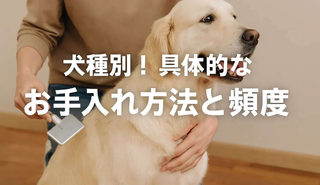 犬種別!具体的なお手入れ方法と頻度