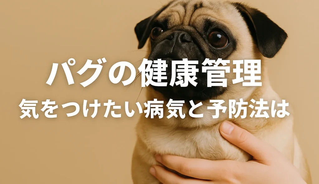 パグの健康管理|気をつけたい病気と予防法