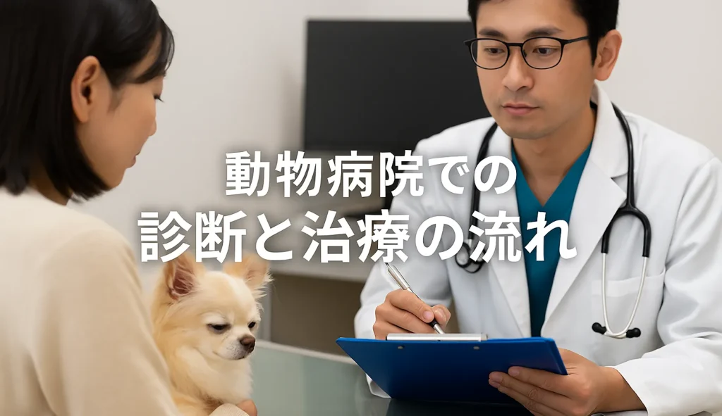 動物病院での診断と治療の流れ