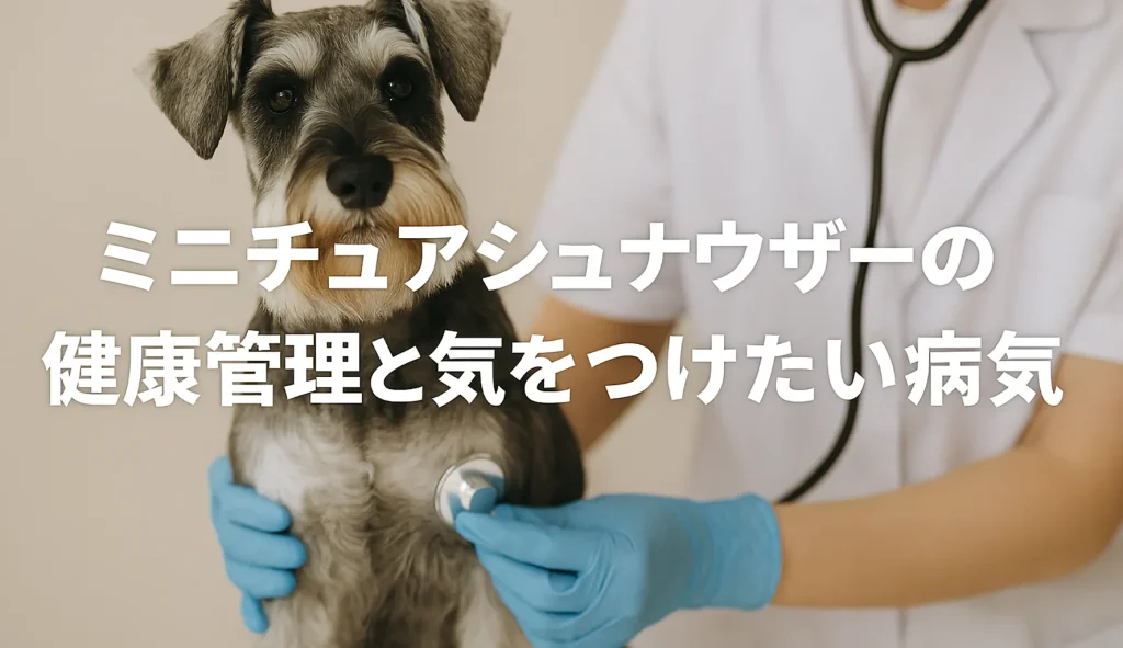ミニチュアシュナウザーの健康管理と気をつけたい病気