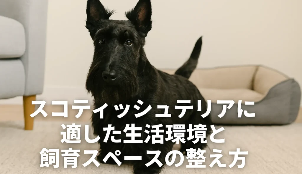 スコティッシュテリアに適した生活環境と飼育スペースの整え方