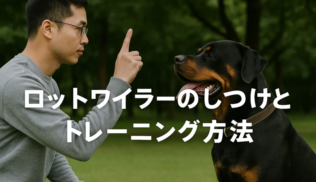 ロットワイラーのしつけとトレーニング方法