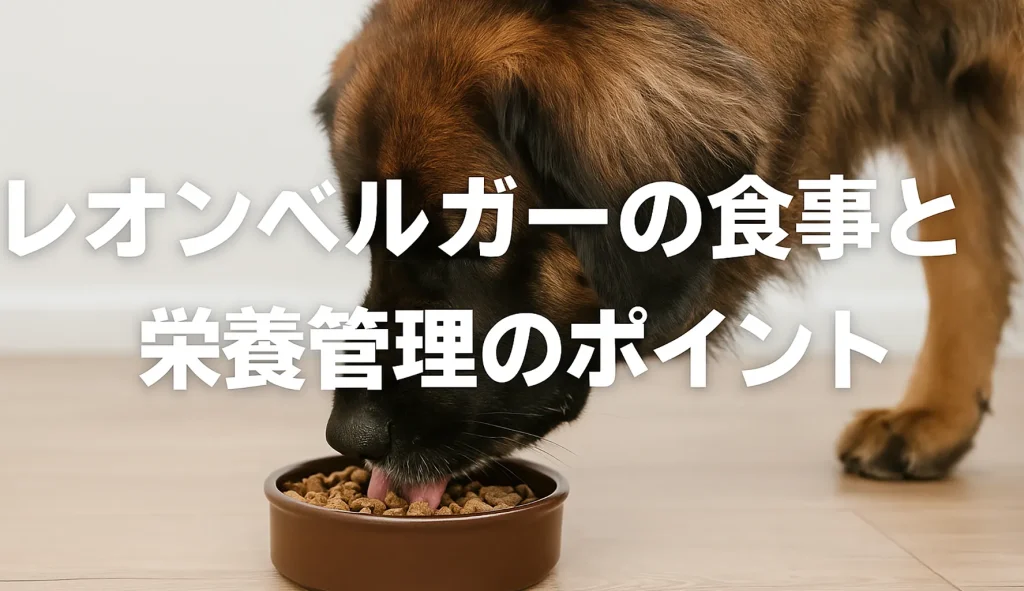 レオンベルガーの食事と栄養管理のポイント