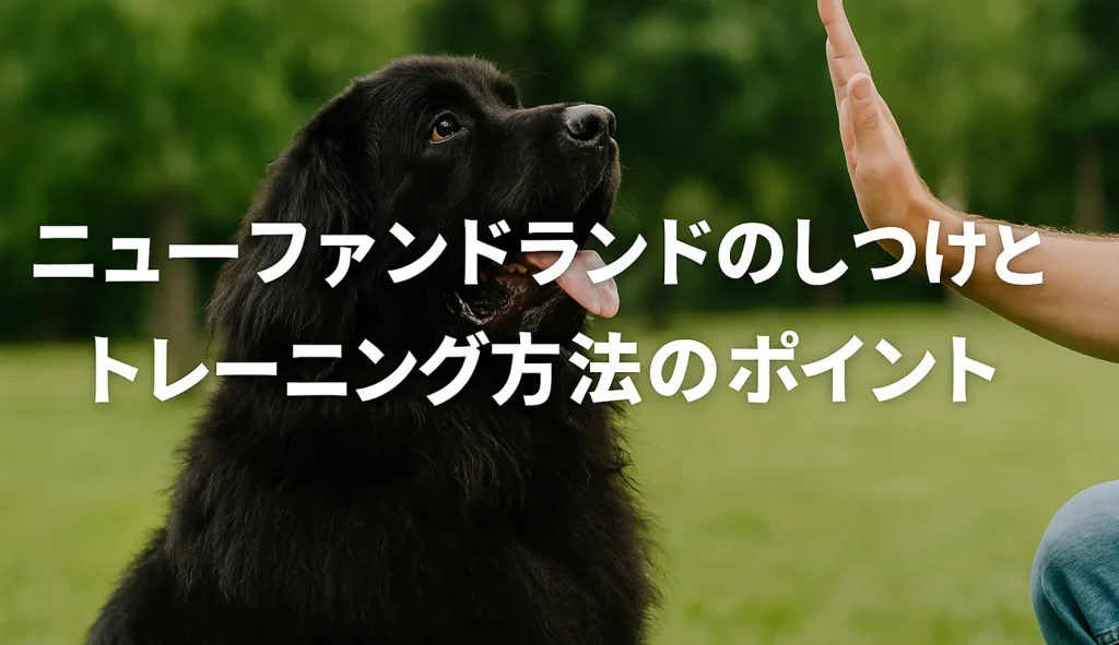 ニューファンドランドのしつけとトレーニング方法のポイント