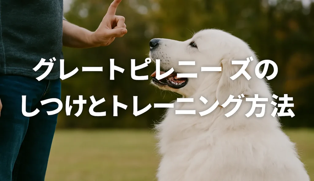 グレートピレニーズのしつけとトレーニング方法