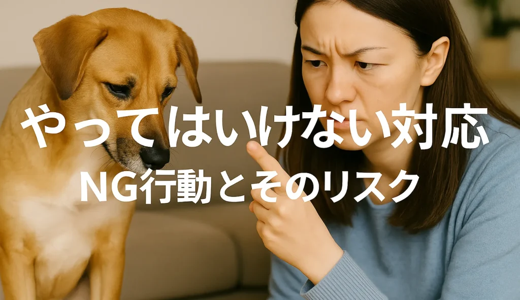 やってはいけない対応:NG行動とそのリスク