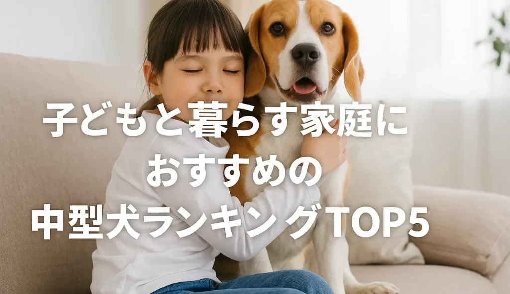 子どもと暮らす家庭におすすめの中型犬ランキングTOP5