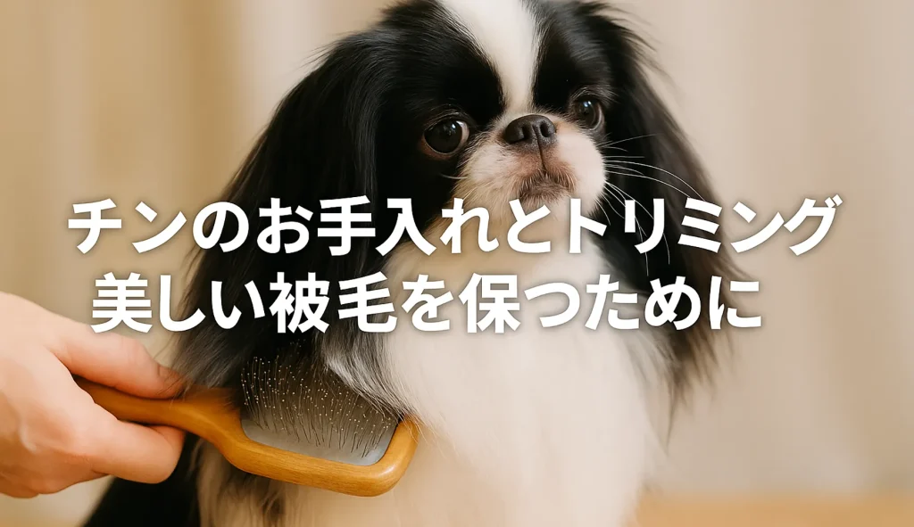 チンのお手入れとトリミング ― 美しい被毛を保つために