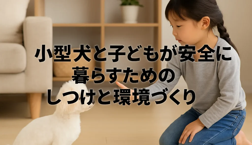 小型犬と子どもが安全に暮らすためのしつけと環境づくり