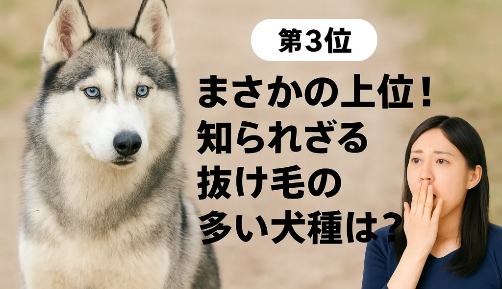 第3位:まさかの上位!知られざる抜け毛の多い犬種とは?