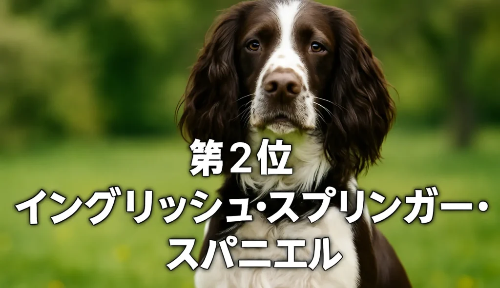 第2位 イングリッシュ・スプリンガー・スパニエル
