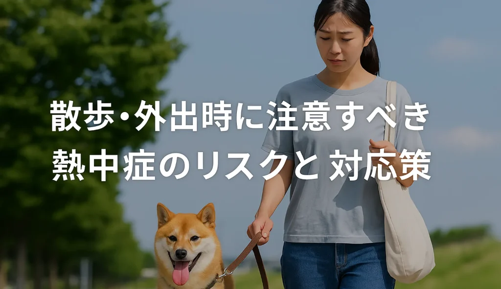 散歩・外出時に注意すべき熱中症のリスクと対応策