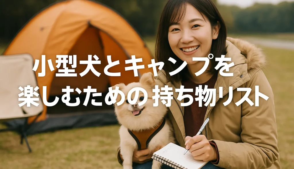 小型犬とキャンプを楽しむための持ち物リスト