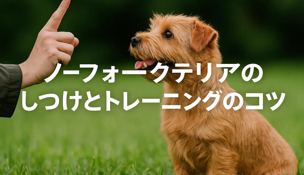 ノーフォークテリアのしつけとトレーニングのコツ