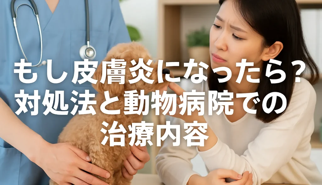 もし皮膚炎になったら？対処法と動物病院での治療内容