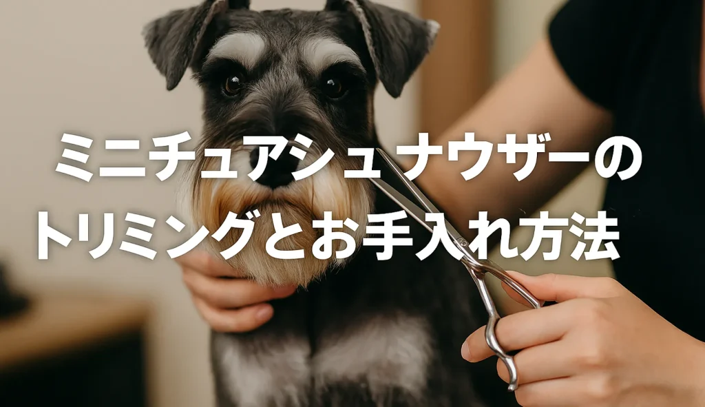 ミニチュアシュナウザーのトリミングとお手入れ方法
