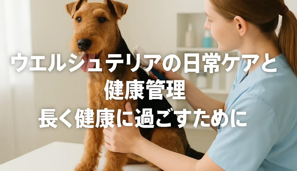 ウェルシュテリアの日常ケアと健康管理|長く健康に過ごすために