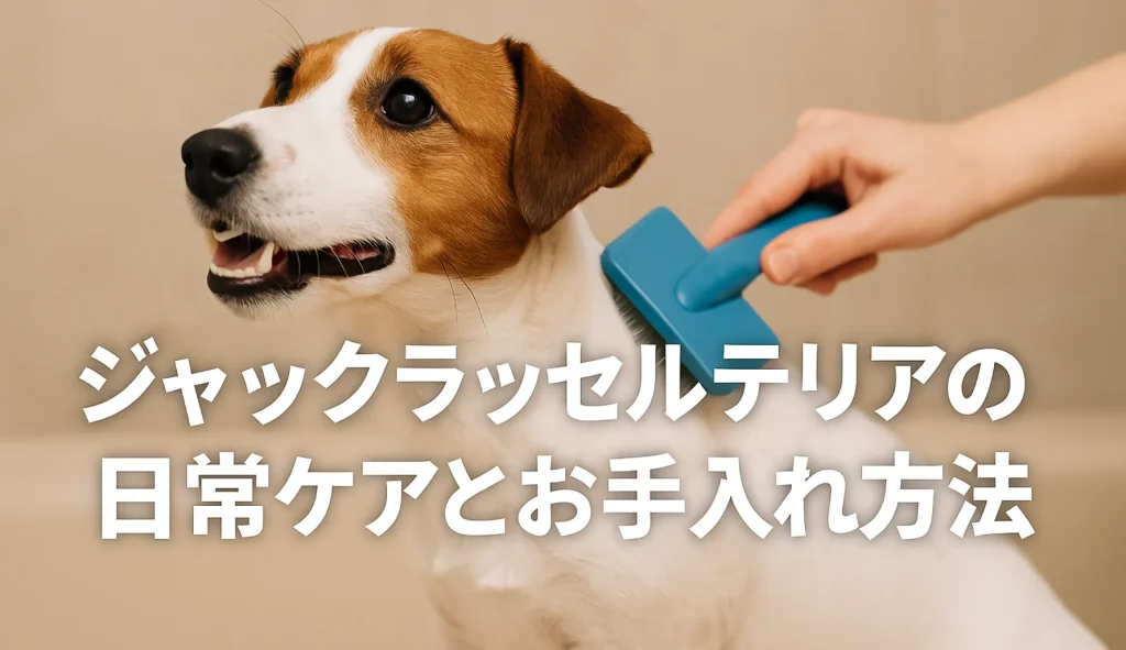 ジャックラッセルテリアの日常ケアとお手入れ方法