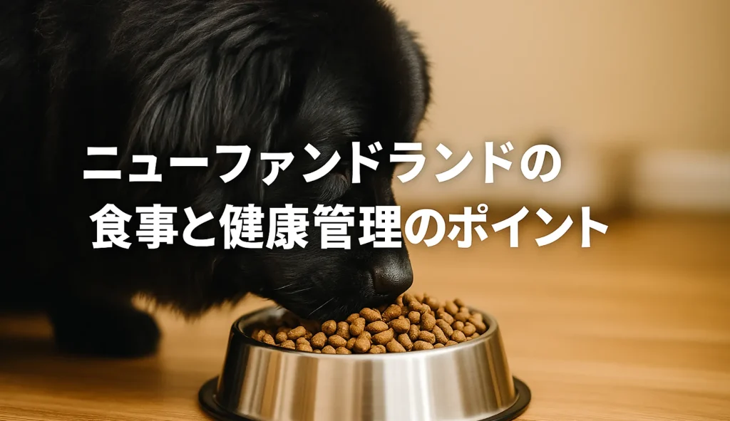 ニューファンドランドの食事と健康管理のポイント