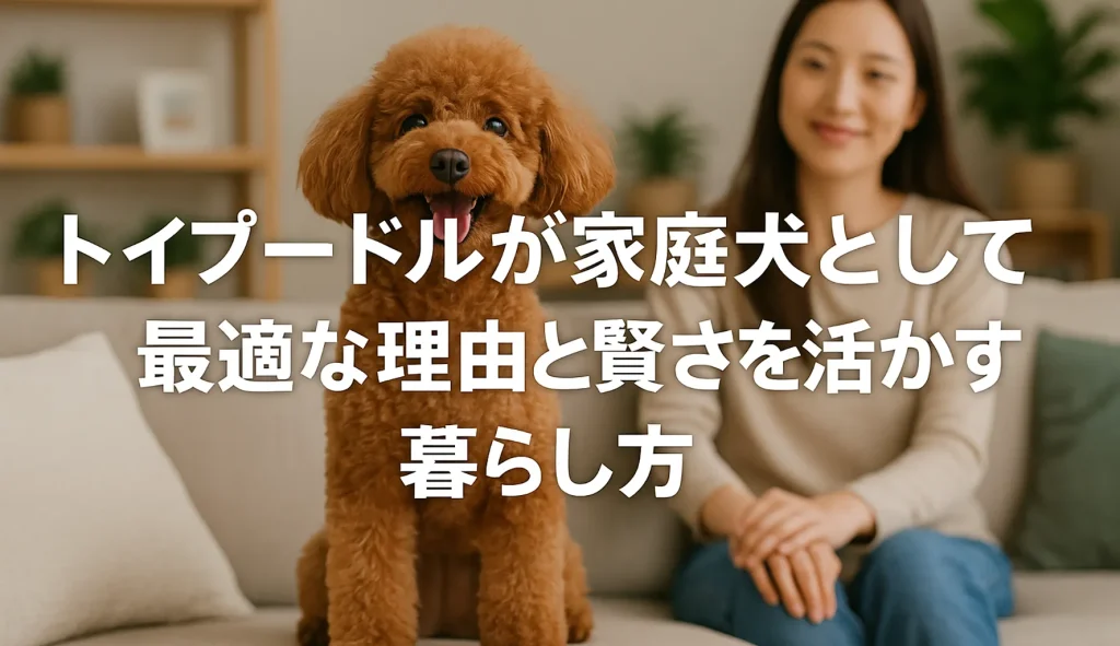 トイプードルが家庭犬として最適な理由と賢さを活かす暮らし方