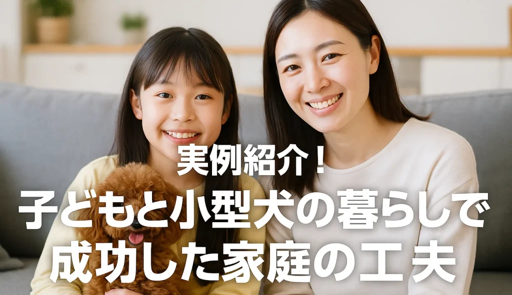 実例紹介!子どもと小型犬の暮らしで成功した家庭の工夫