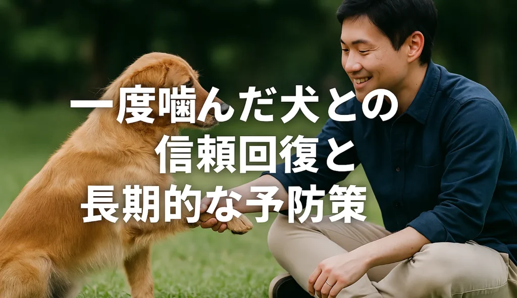 一度噛んだ犬との信頼回復と長期的な予防策