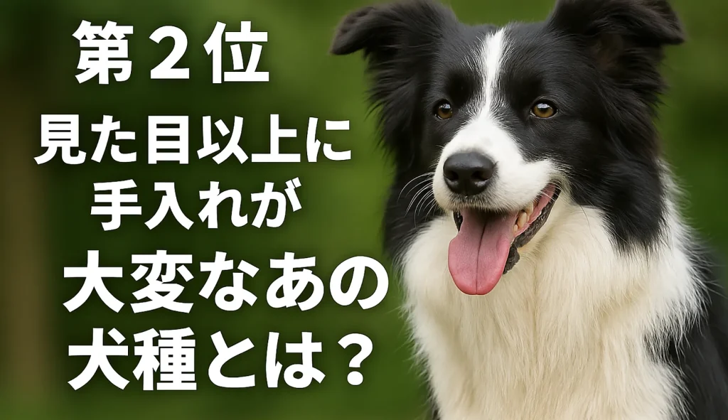 第2位:見た目以上に手入れが大変なあの犬種とは?