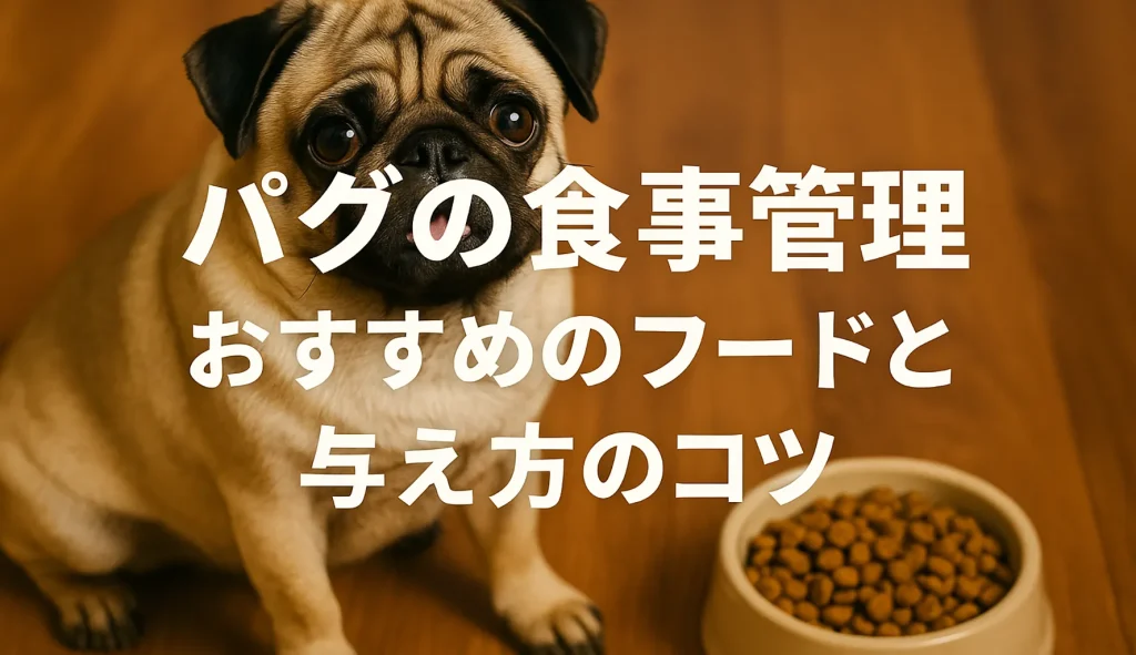 パグの食事管理|おすすめのフードと与え方のコツ