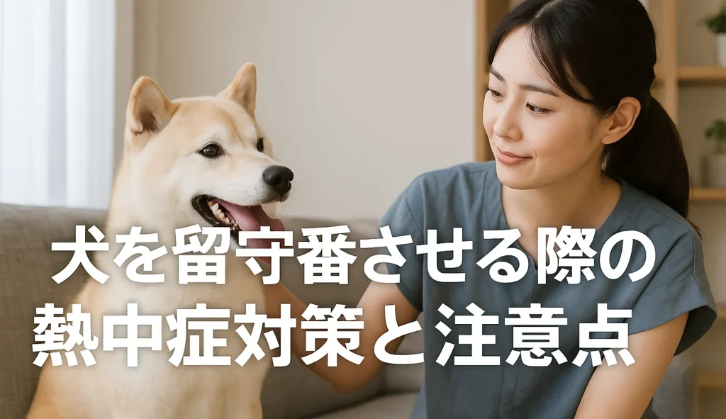 犬を留守番させる際の熱中症対策と注意点