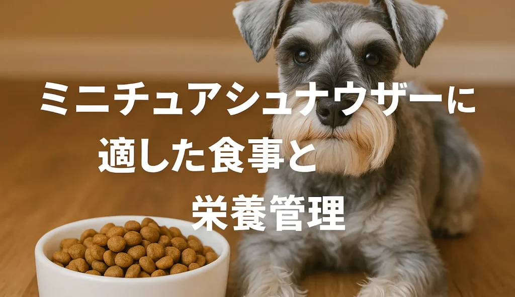 ミニチュアシュナウザーに適した食事と栄養管理
