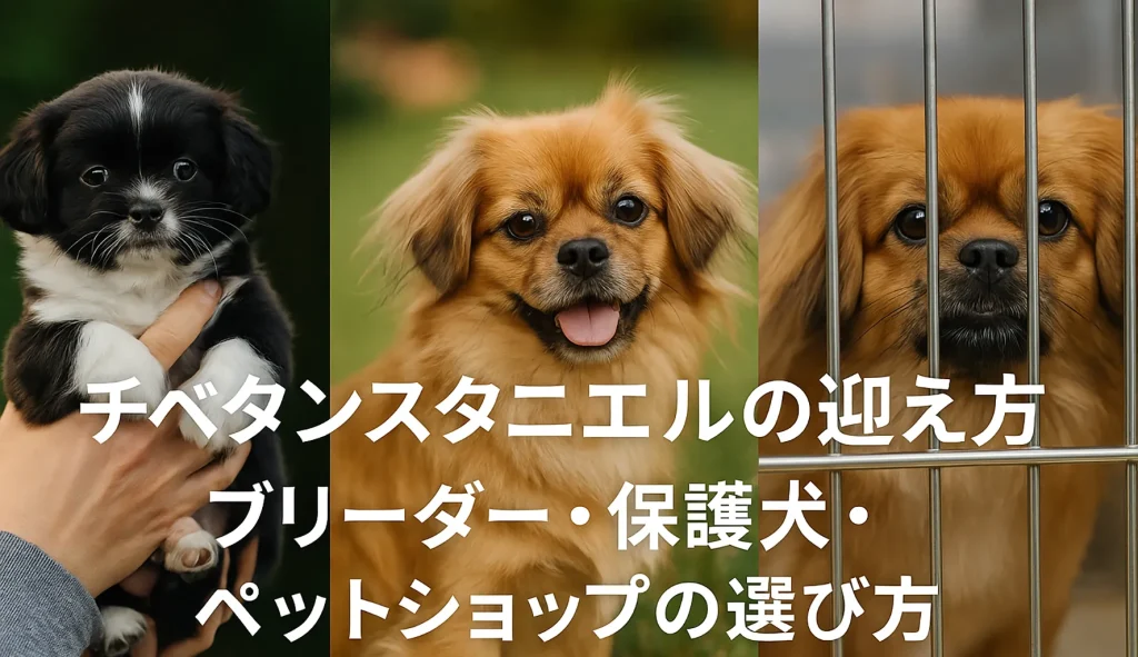 チベタンスタニエルの迎え方|ブリーダー・保護犬・ペットショップの選び方