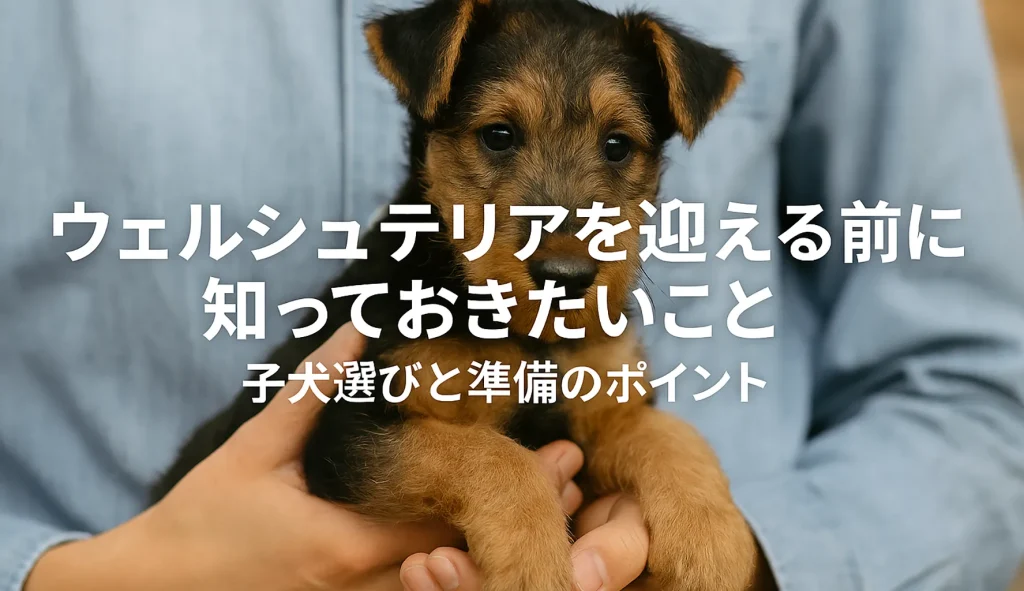 ウェルシュテリアを迎える前に知っておきたいこと|子犬選びと準備のポイント