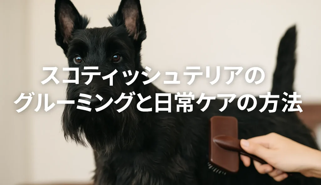 スコティッシュテリアのグルーミングと日常ケアの方法