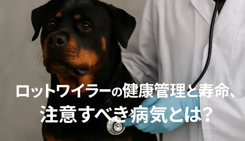 ロットワイラーの健康管理と寿命、注意すべき病気とは?