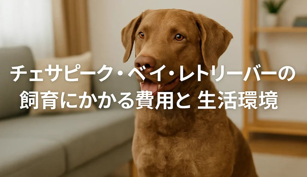 チェサピーク・ベイ・レトリーバーの飼育にかかる費用と生活環境
