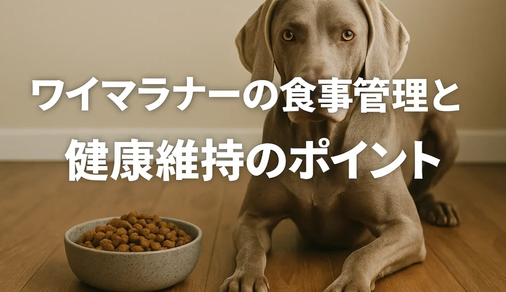 ワイマラナーの食事管理と健康維持のポイント