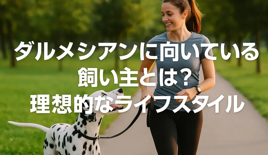 ダルメシアンに向いている飼い主とは?理想的なライフスタイル