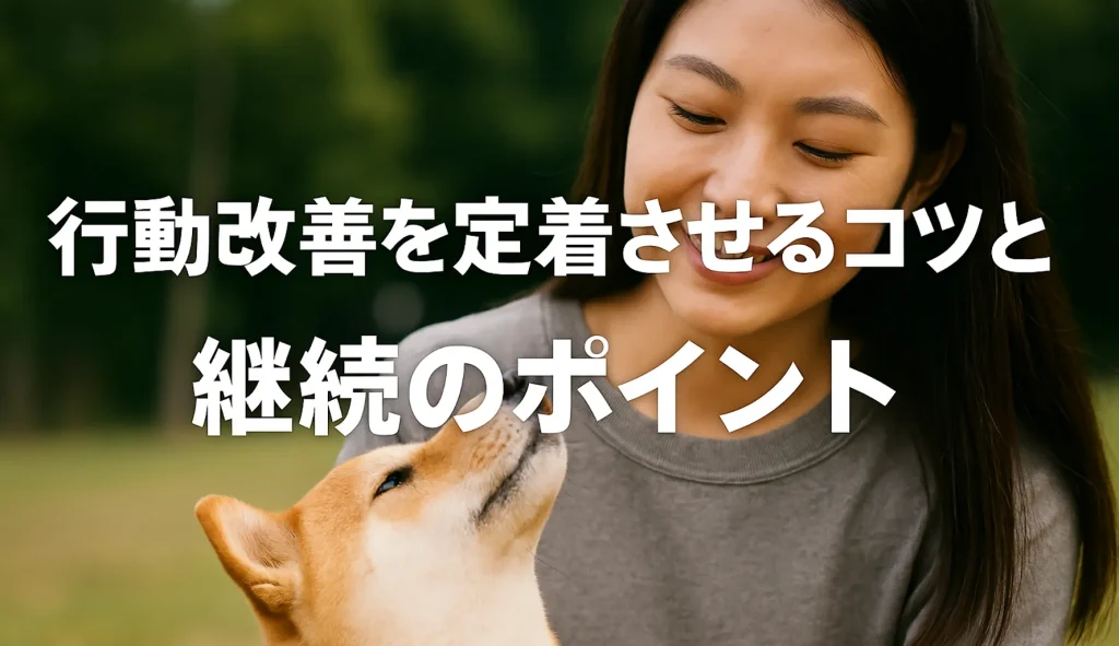 行動改善を定着させるコツと継続のポイント