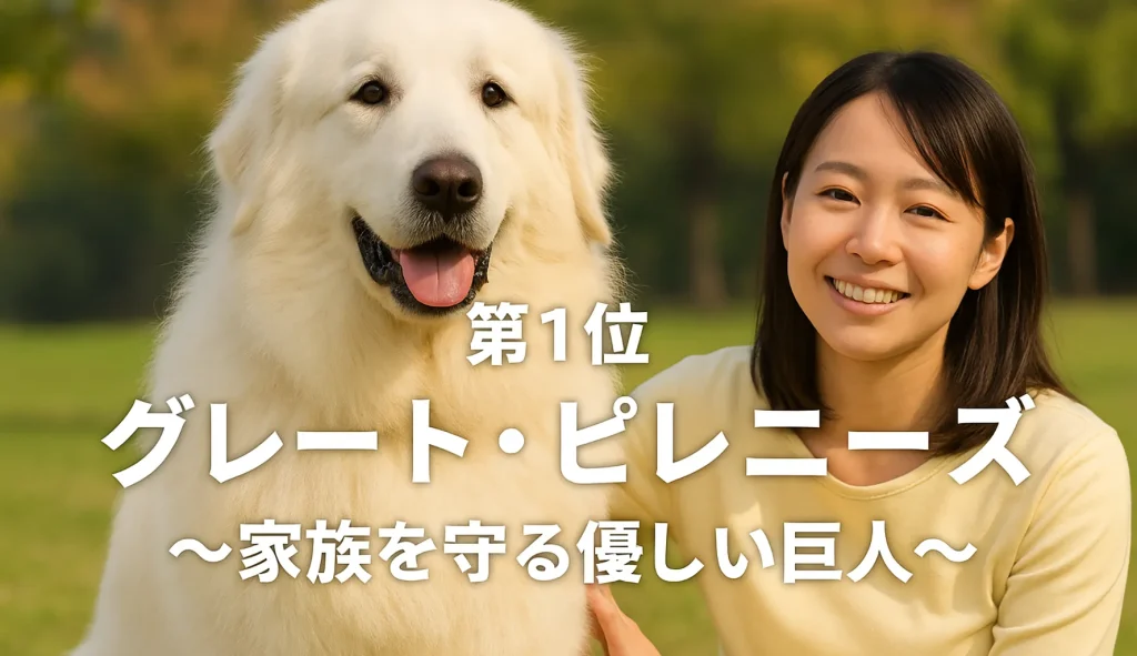 第1位 グレート・ピレニーズ 〜家族を守る優しい巨人〜