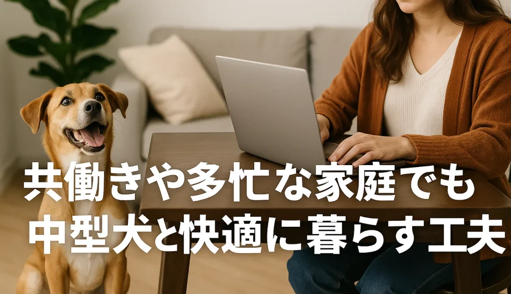 共働きや多忙な家庭でも中型犬と快適に暮らす工夫